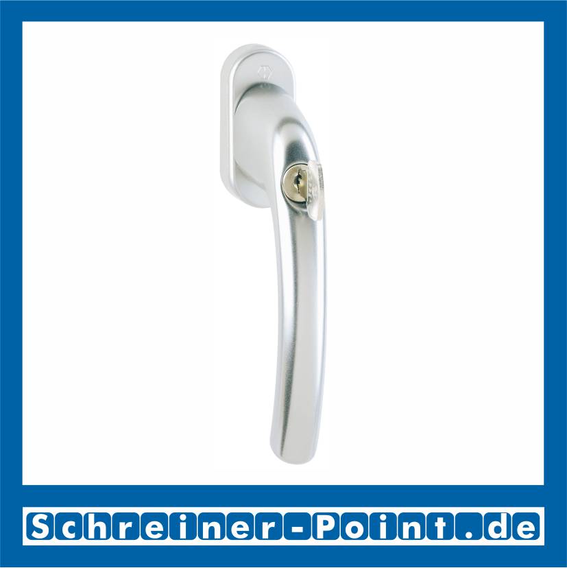 Hoppe Tokyo Aluminium Fenstergriff abschließbar F1 Natur 0710S/U26, 8104861, 8164535